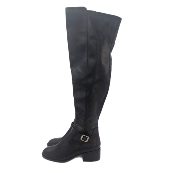 DV Dolce Vita Elyse Black Over The Knee Riding Boots Buckle Detail Women’s 7 - Picture 4 of 10